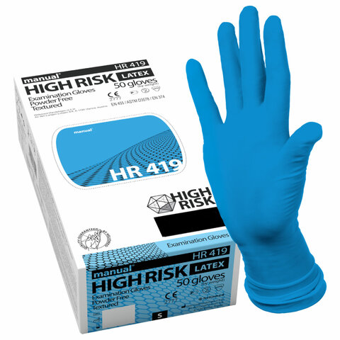 Перчатки латексные HIGH RISK (М)