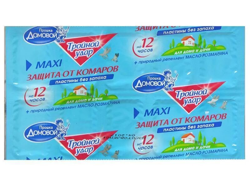 Пластины от комаров ДОМОВОЙ 10шт